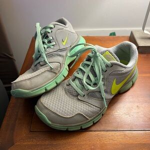 Women’s Nike Gray and Mint Sneakers